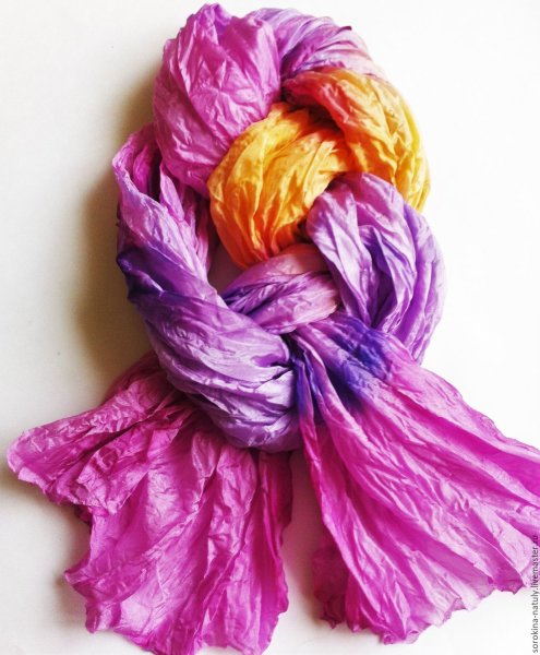 Жатые шарфы батик