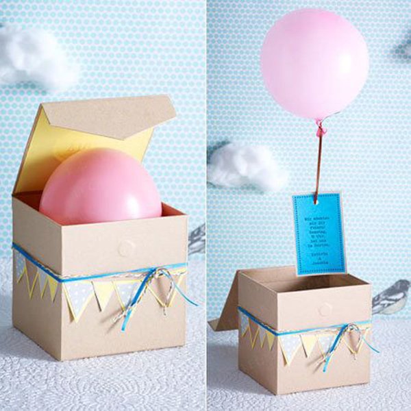 Коробка с воздушными шариками