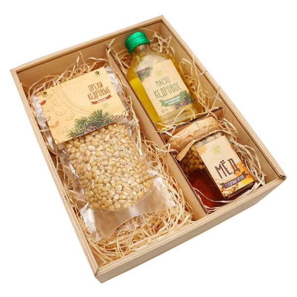 Подарочные наборы с медом и орехами