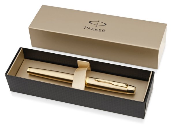 Ручка-роллер Parker im t223, Brushed Metal Gold gt