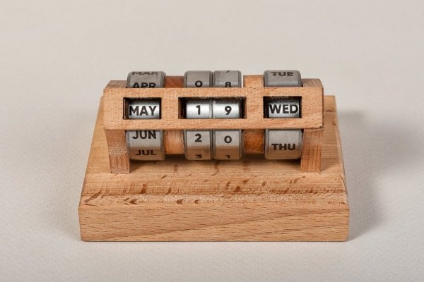 Календарь деревянный настольный