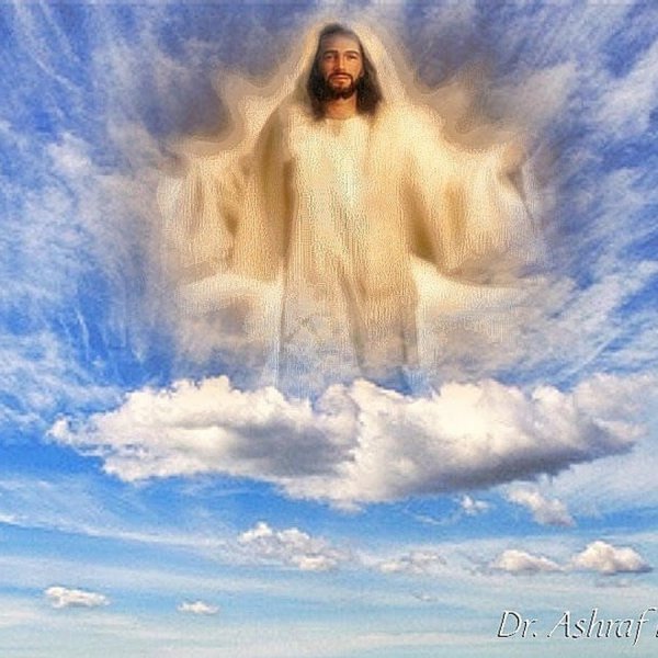 Иисус на фоне неба