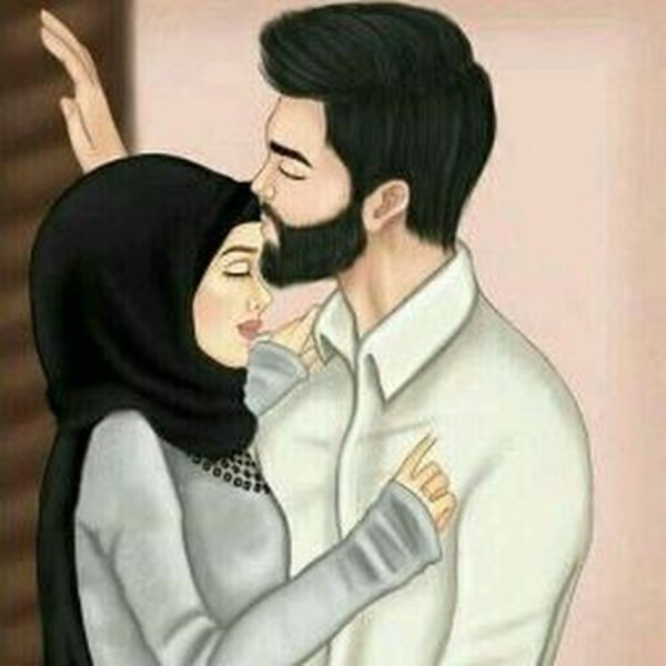 Бородатый парень и девушка в хиджабе