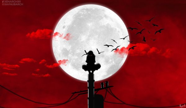 Кровавая Луна Наруто Итачи