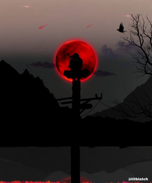 Кровавая Луна Наруто Итачи