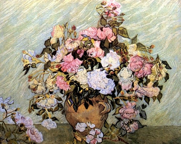 Винсент Ван Гог. Ваза с розами. 1890.
