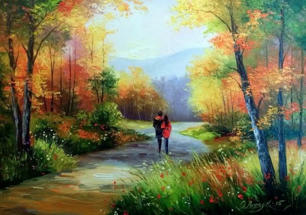 Осенний пейзаж Ольга Дарчук картины