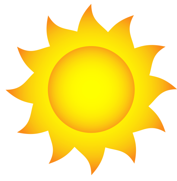 Картина солнца для детей на белом фоне