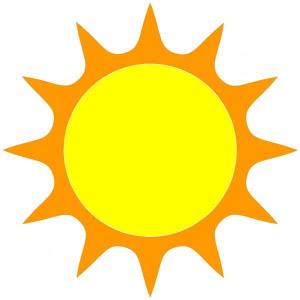 Солнце картинка для детей на прозрачном фоне