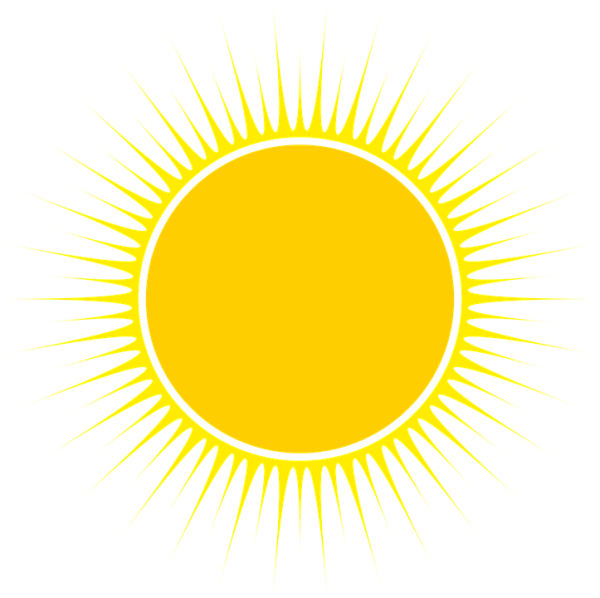 Солнце рисунок на прозрачном фоне