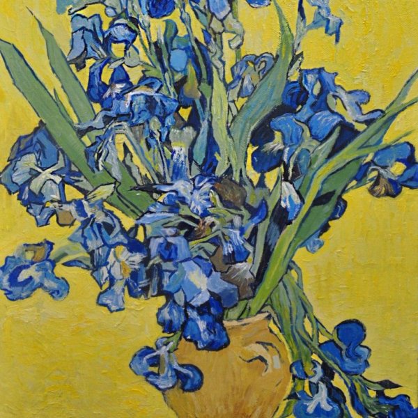 Ван Гог ваза с ирисами