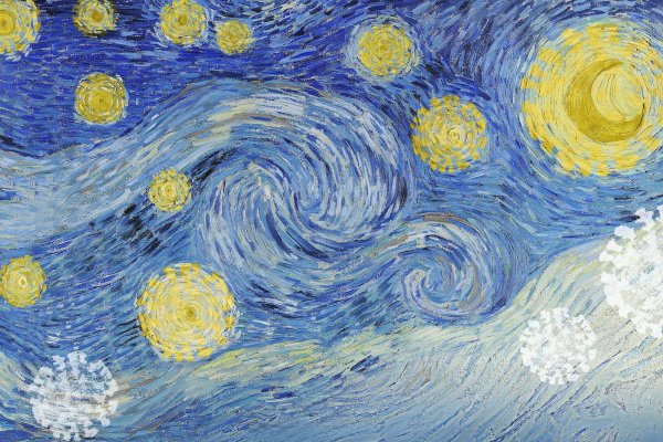 Импрессионизм Ван Гог Звездная ночь