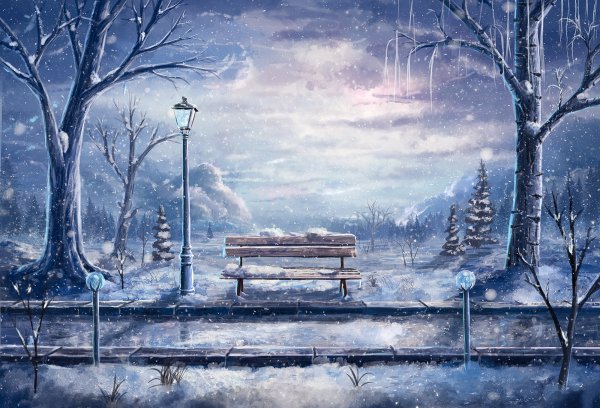 Картины на фоне зимы