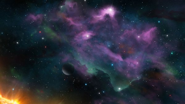 Звёзды планеты Галактики туманности