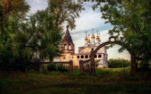 Храм в с Борисоглеб Муромского монастыря