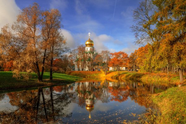Никольский собор Санкт-Петербург Золотая осень