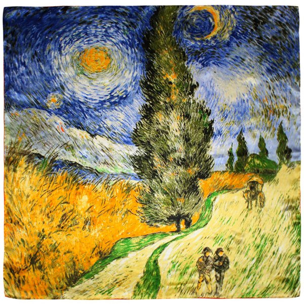 Ван Гог картина с кипарисом и звездой