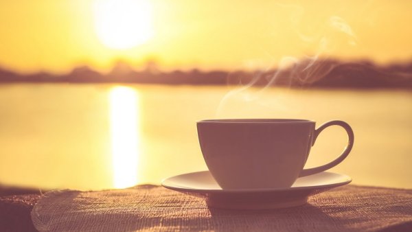 Утро кофе солнце