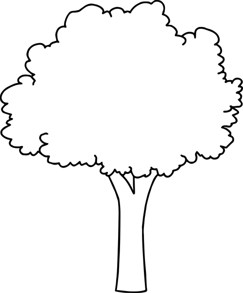Дерево для раскрашивания для детей