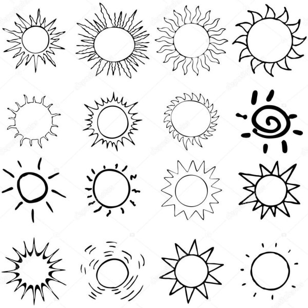 Солнце векторный рисунок