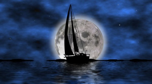 Корабль в лунном свете Айвазовский