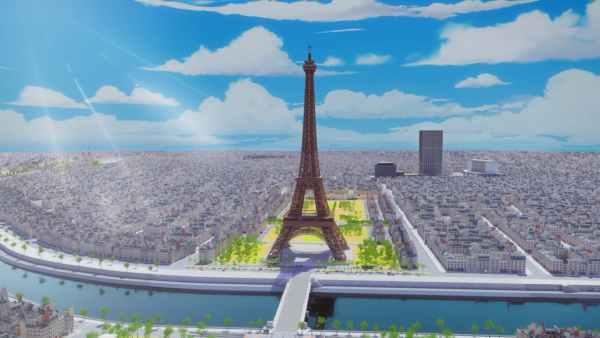Леди баг Париж Эйфелева башня
