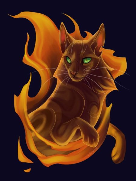 Коты Воители Огнезвёзд в огне