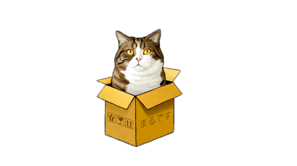 Кот в коробке рисунок