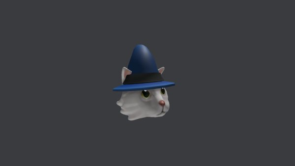 Кошка в шляпе волшебника