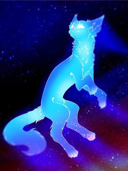 Синяя звезда коты Воители арт