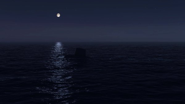 Красивый фон моря ночью
