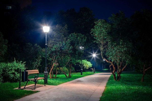Тропаревский парк ночью