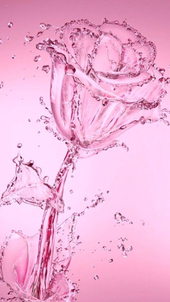 Капли красивые розовые