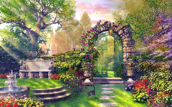 Томас Кинкаде художник сады