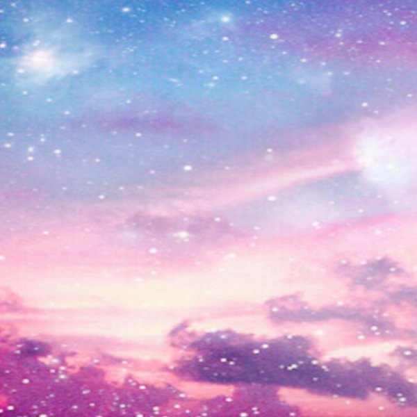 Розовое звездное небо