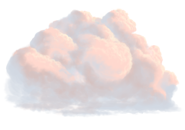 Облако на белом фоне