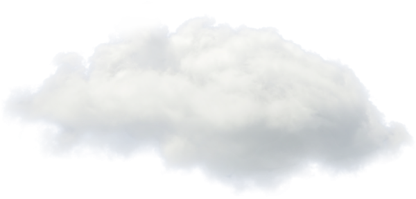 Белое облако на прозрачном фоне
