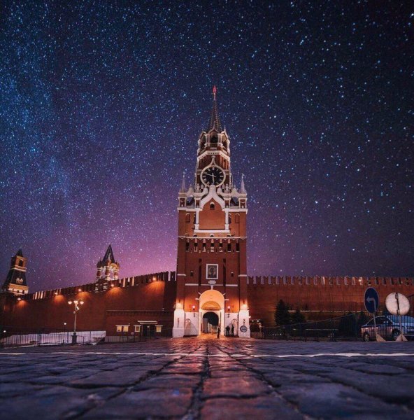 Красная площадь Спасская башня Кремля