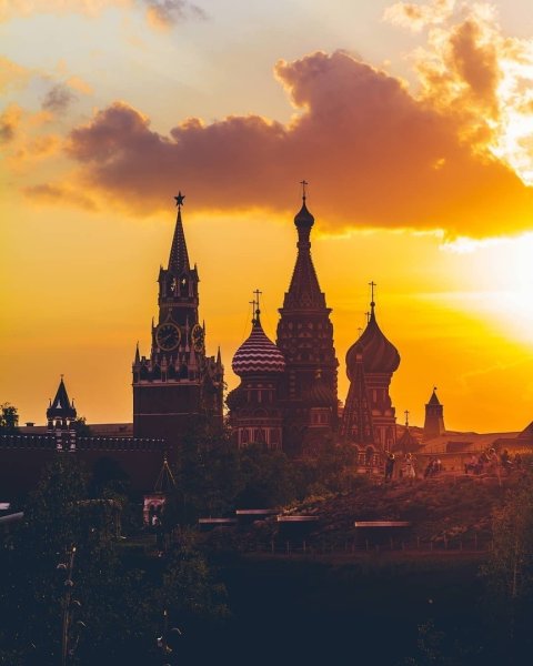Московский Кремль на закате