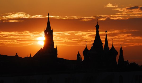 Москва Кремль закат