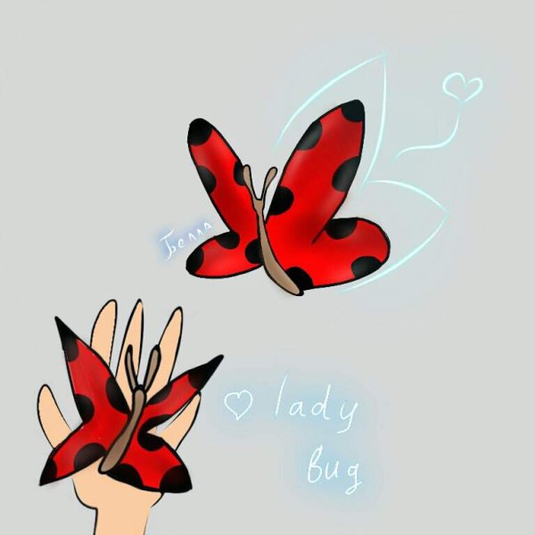 Бабочки из леди баг