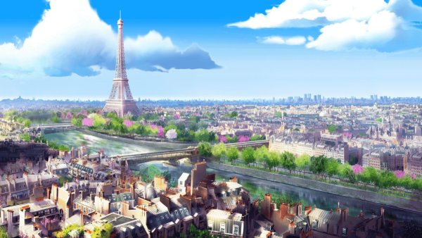 Париж город леди баг и супер кот