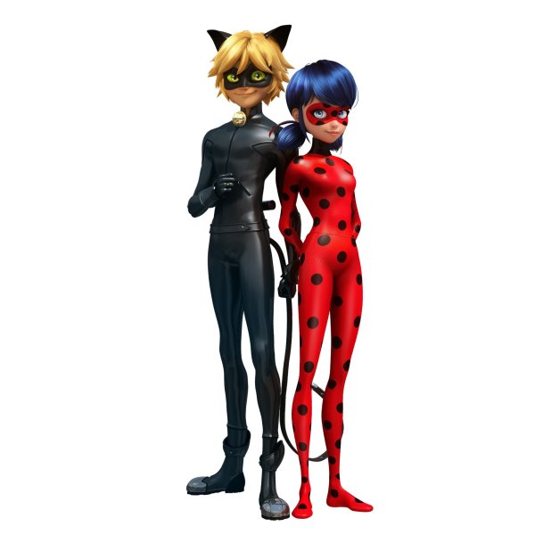 Lady Bug and Cat Noir