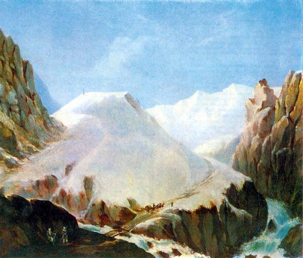 Крестовый перевал картина Лермонтова. Масло. 1837 – 1838.