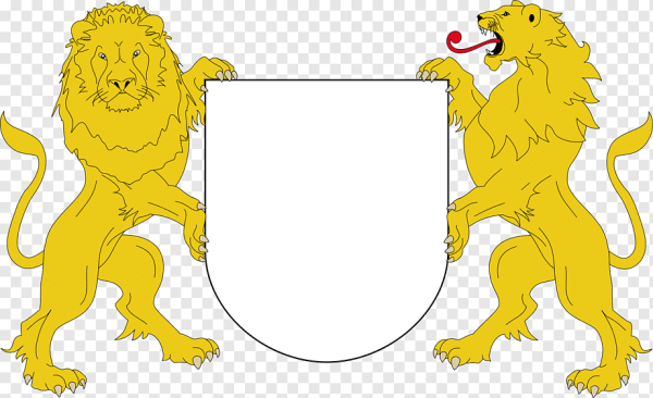 Лев щитодержатель семейный герб