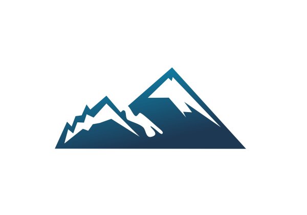 Логотип горной местности