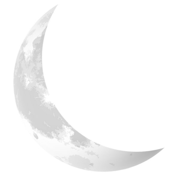 Луна месяц на белом фоне