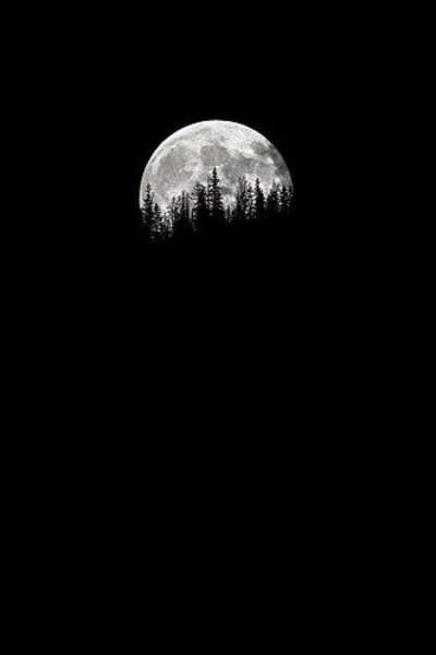 Луна на темном фоне
