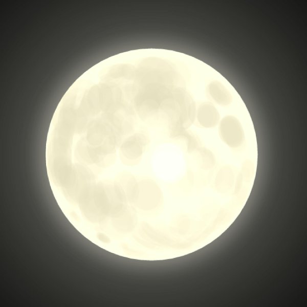 Светящаяся Луна
