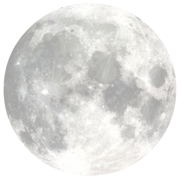 Луна на прозрачном фоне
